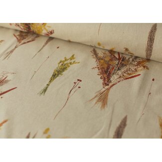 Dried flower bouquet - canvas