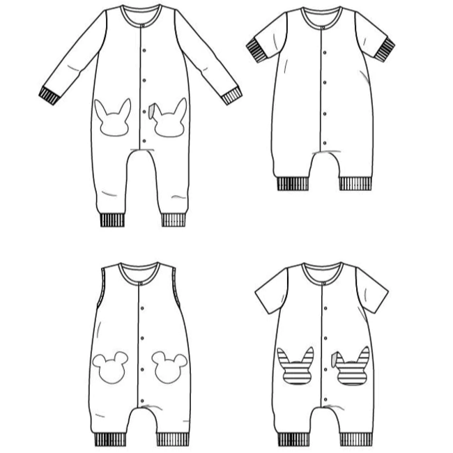 Ikatee - Lisboa unisex jumpsuit (6m - 4y)