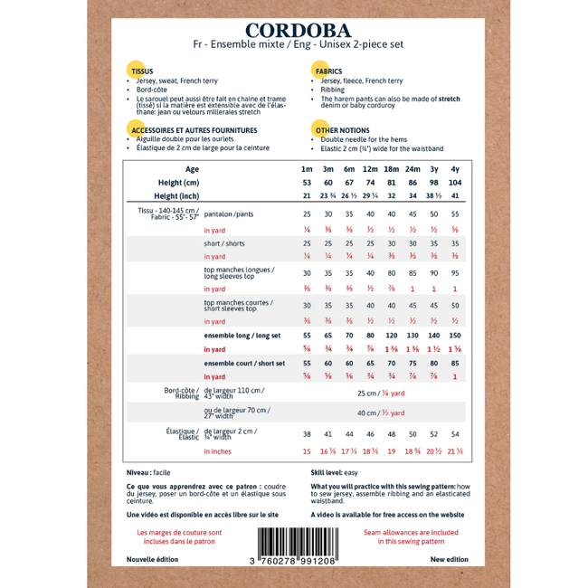 Ikatee - Cordoba 2-piece set (1m - 4y)