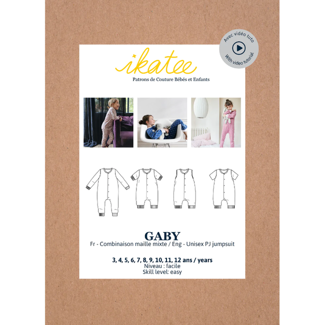Ikatee - Gaby unisex pj jumpsuit (3y - 12y)