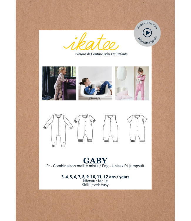 Ikatee - Gaby unisex pj jumpsuit (3y - 12y)