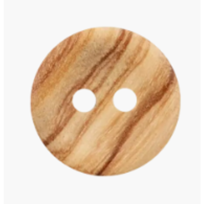 houten knoop 2gaats - 12 mm