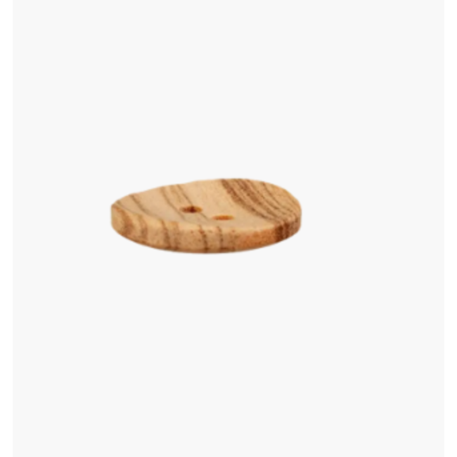 houten knoop 2gaats - 28 mm