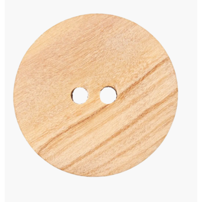 houten knoop 2gaats - 15 mm