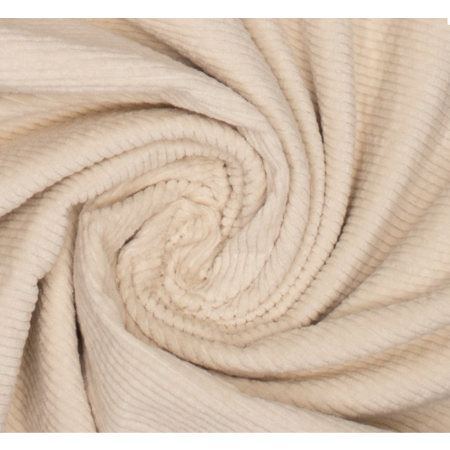 Washed corduroy stretch - gebroken wit