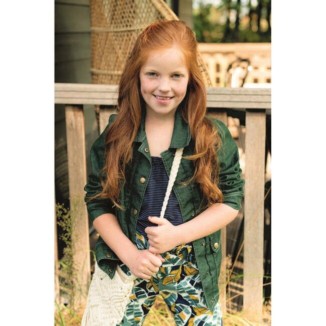 Jeans stretch - donkergroen