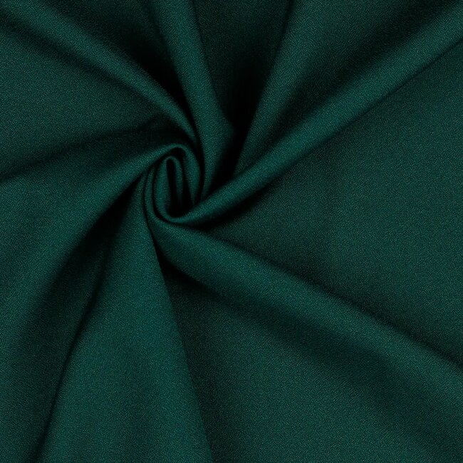 Crêpe marocain - donkergroen