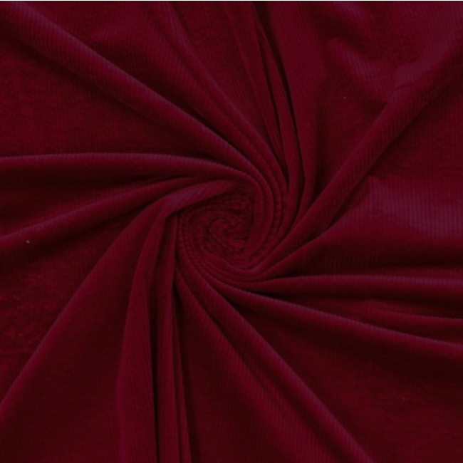 Washed corduroy stretch - rumba red