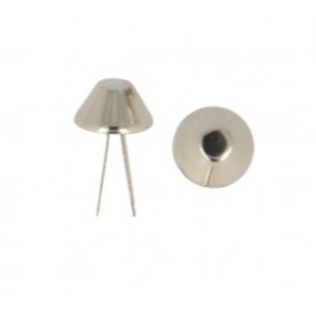 Tasvoetjes 15mm - zilver