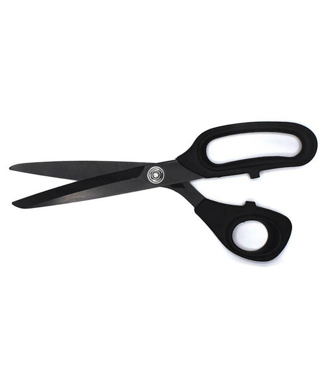 Plus Fit Cut Curve titanium schaar met microversierd lemmet, wit (34557 Plus Fit Cut Curve titanium schaar met microversierd lemmet, wit (34557