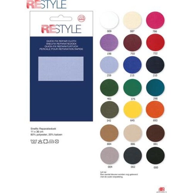 Snelfix reparatiedoek opstrijkbaar 11 x36 cm