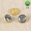 Lacquered metal button