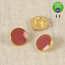 Lacquered metal button