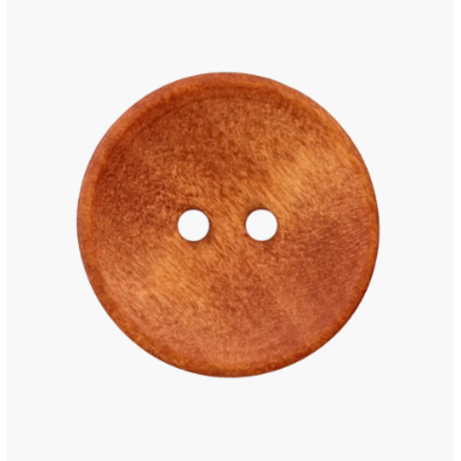 houten knoop 2gaats - 25 mm