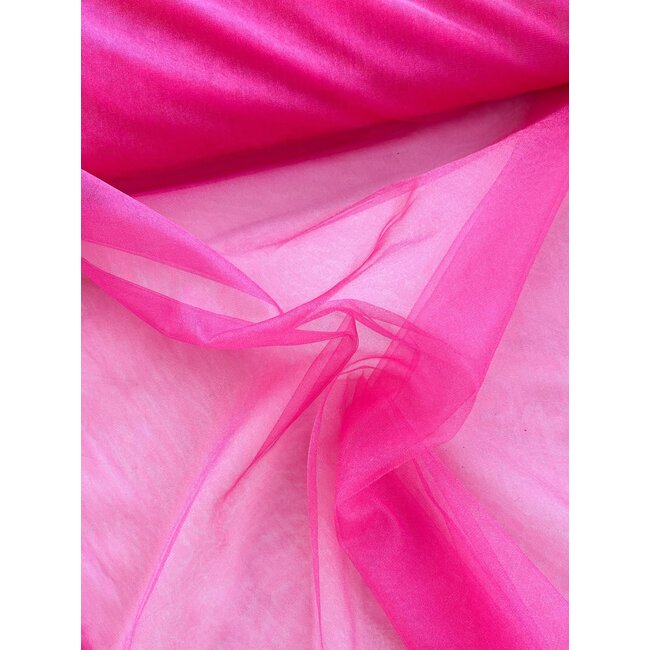 Shiny swiss tule - fuchsia