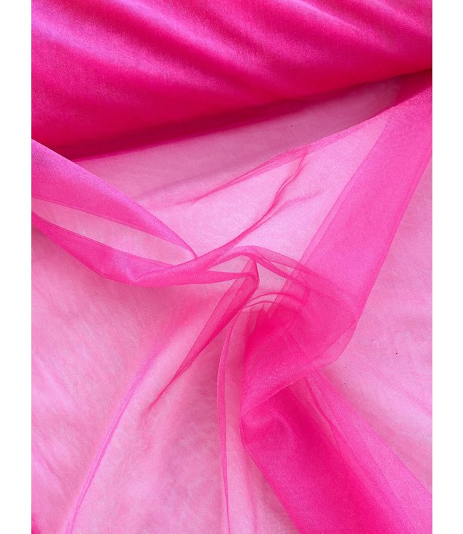 Shiny swiss tule - fuchsia