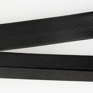Biais lederlook - zwart