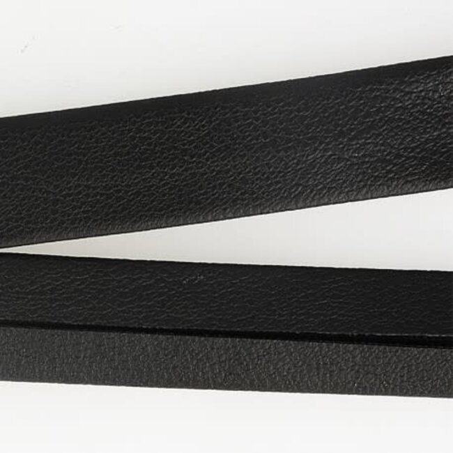 Biais lederlook - zwart