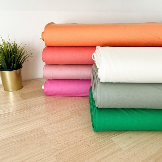 Zeer soepele french terry - raw sunset