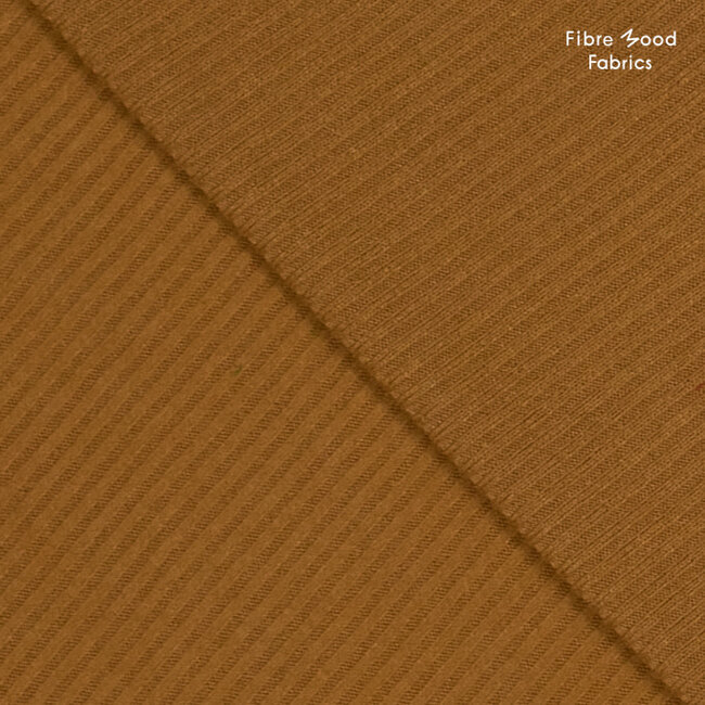 Knitted recycled rib - brown