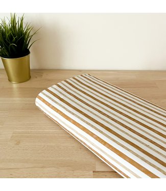 Stripes beige brown - tricot