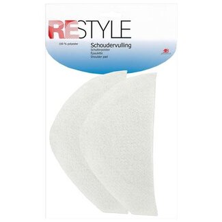 restyle Schoudervulling mantel - wit