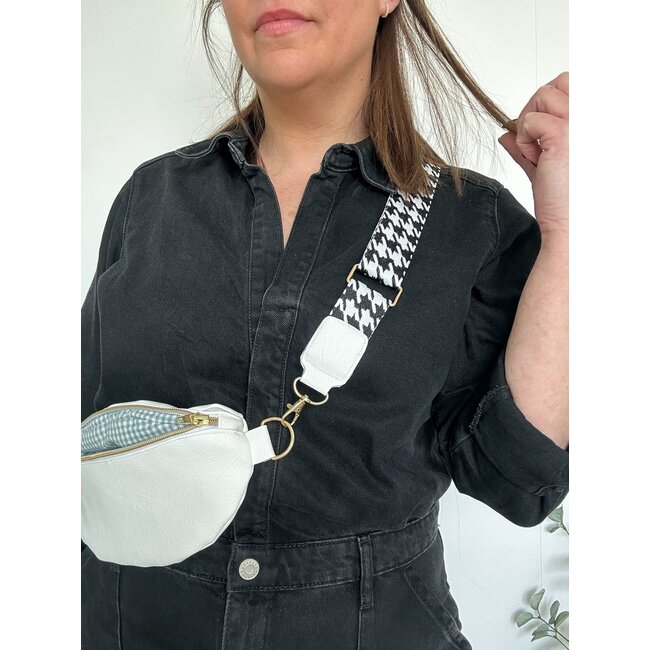 Tassenband pied de poule 38 mm