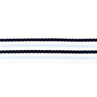 Tassenband streep blauw