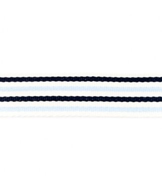 Tassenband streep blauw