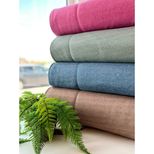 Visgraat sweater - raspberry