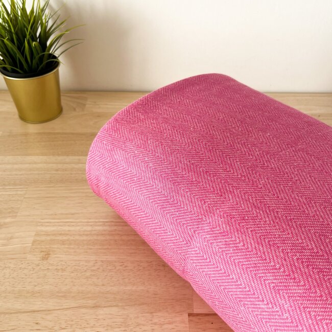 Visgraat sweater - raspberry