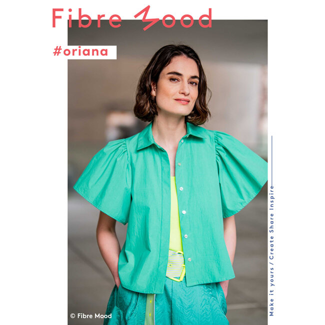 Stone washed poplin - groen