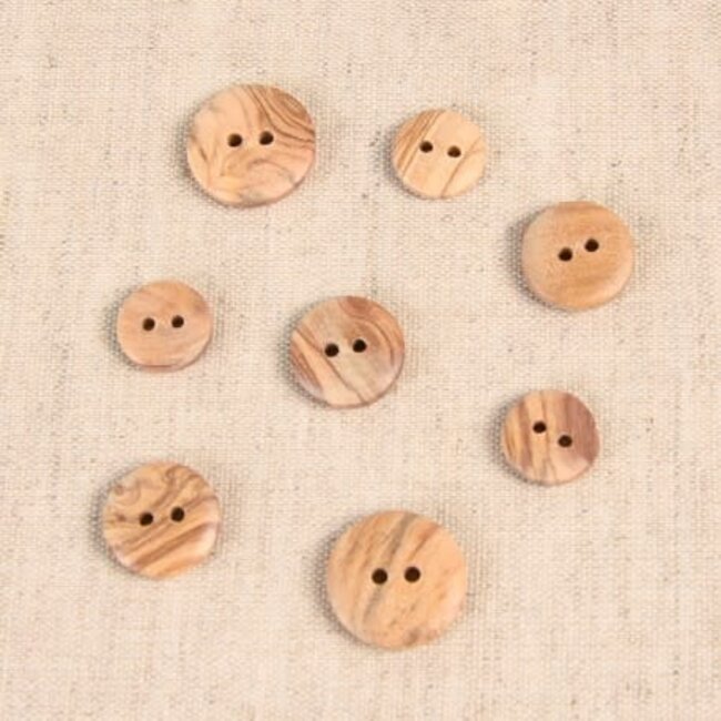 Houten knoop S - 13 mm