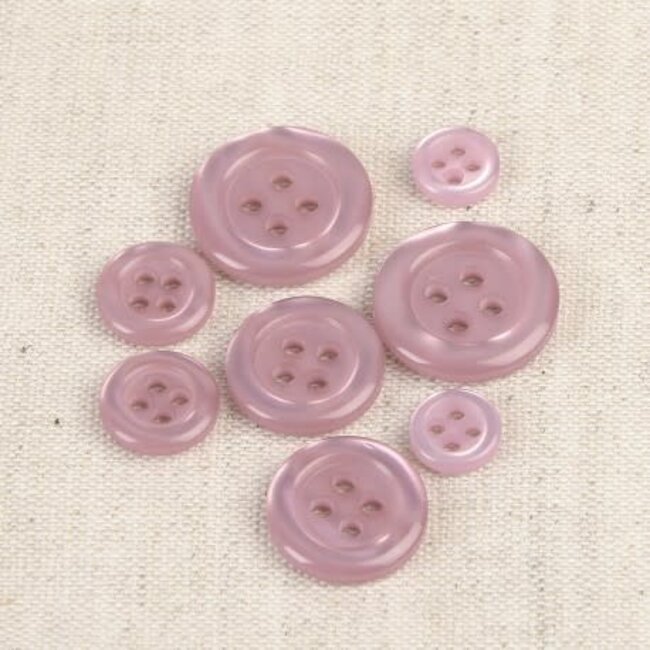 Knoopje 11 mm - licht mauve