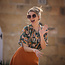 SYAS25 Autumnal Brown - french terry (pattern stripes)