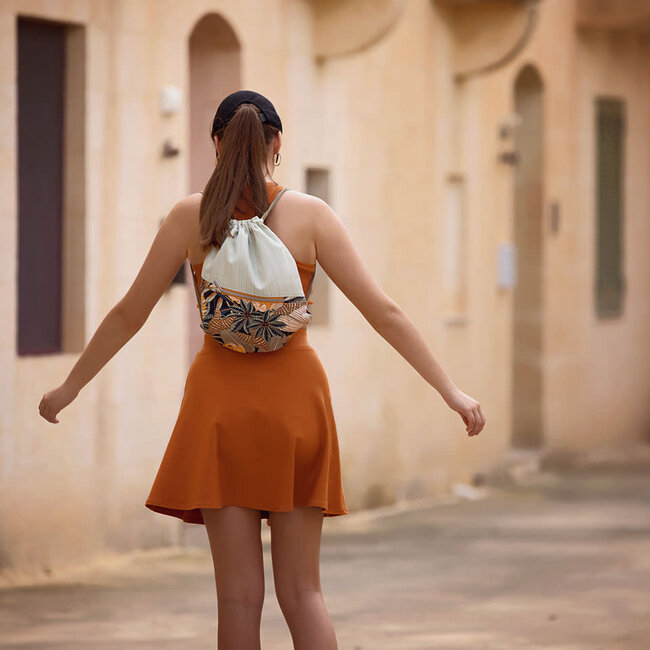 SYAS25 Autumnal Brown - french terry (pattern stripes)