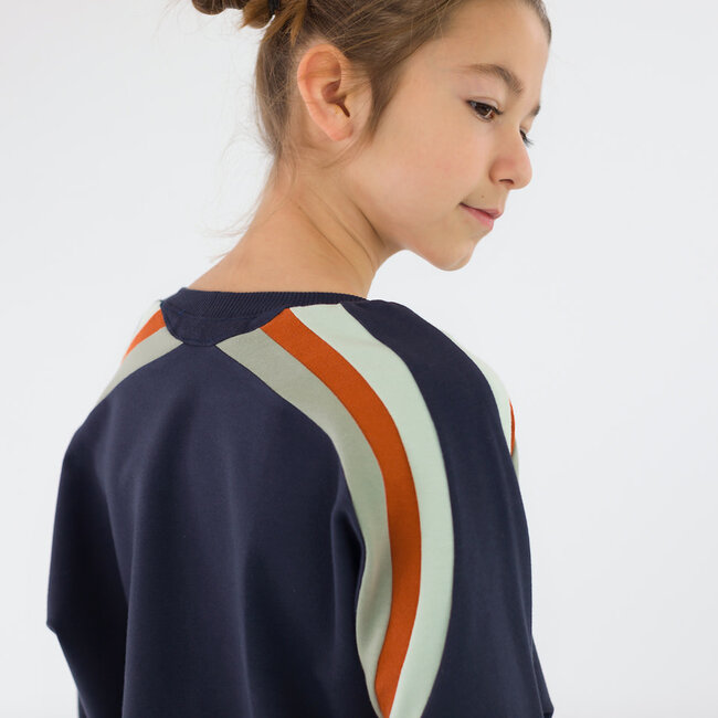 SYAS25 Autumnal Brown - french terry (pattern stripes)