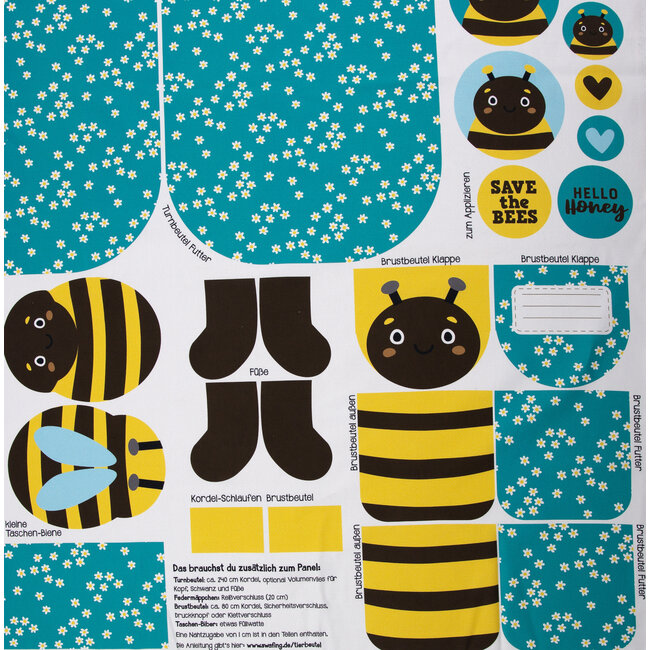Save the bees paneel 80 cm