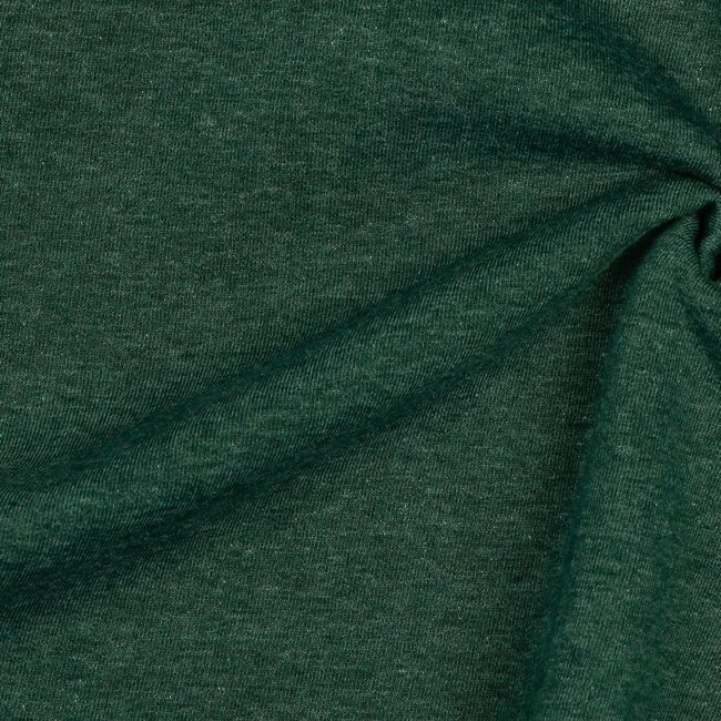 Sweaterstof - dark green melange