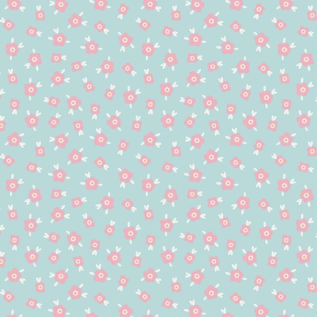 Fleur babyblauw - katoen