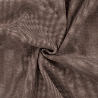 Waffle jersey double face - brown sand