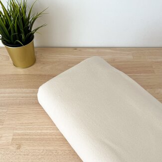 Double brushed rib - creme