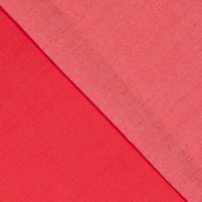 Denim rekbaar - rood