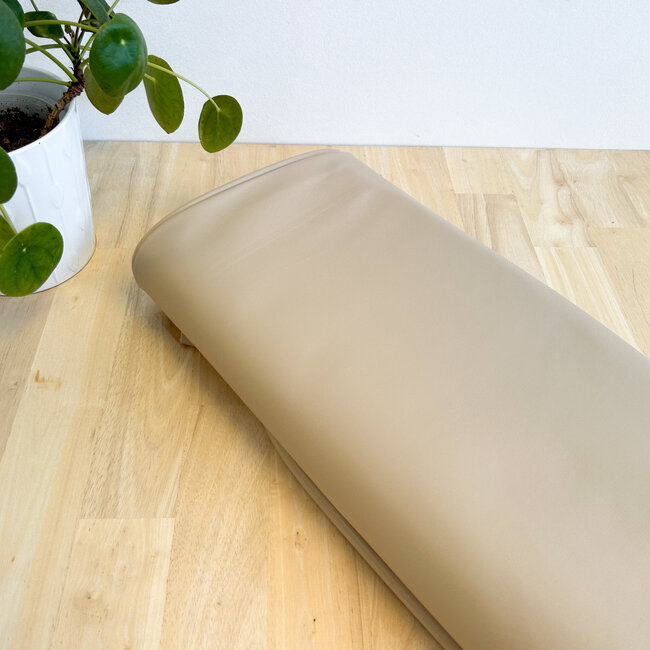 Leather with soft backside - beige