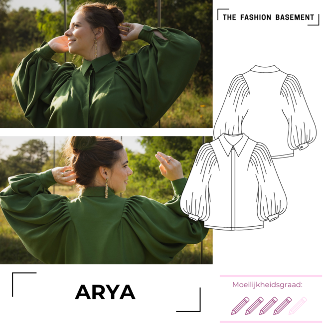 The Fashion Basement - Modelpatroon Arya blouse