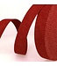 Tassenband lurex 30 mm - rood goud