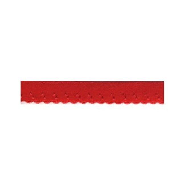 Lingerie elastiek boogjes 10 mm - rood