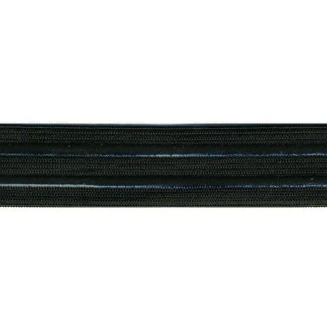 Anti slip elastiek 25 mm - zwart