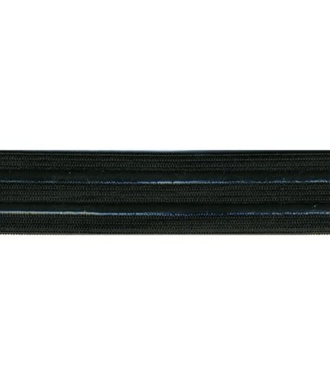 Anti slip elastiek 25 mm - zwart