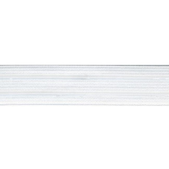 Anti slip elastiek 25 mm - wit